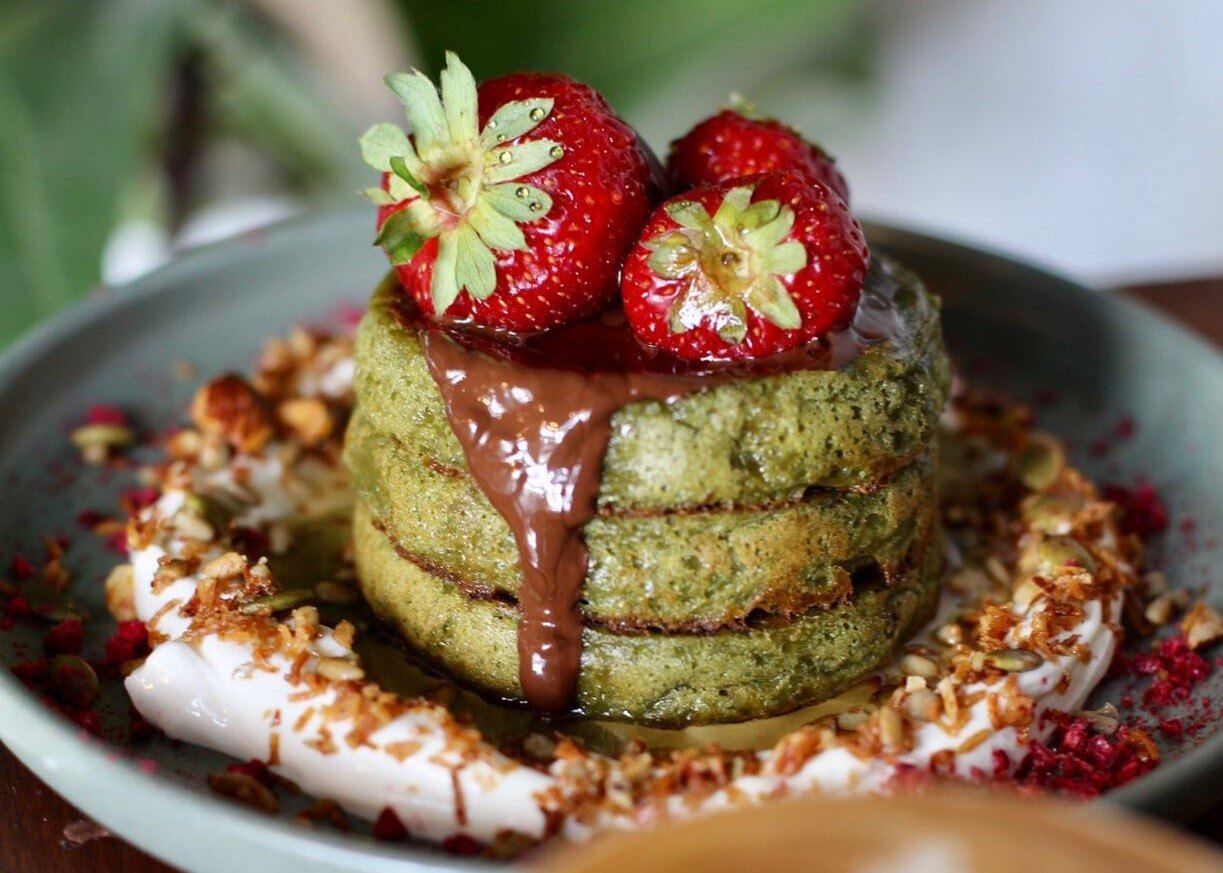 Macha Pancakes